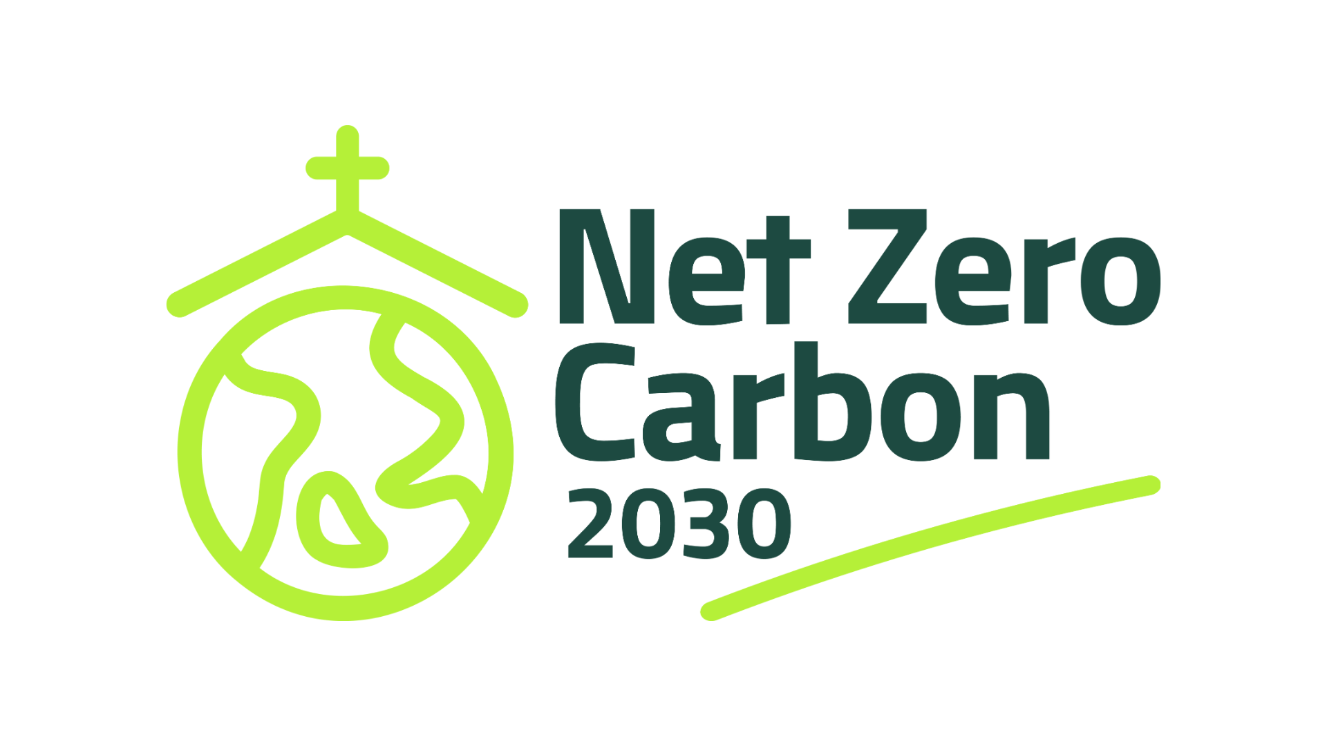 NetZero logo of a world with a cross at the top