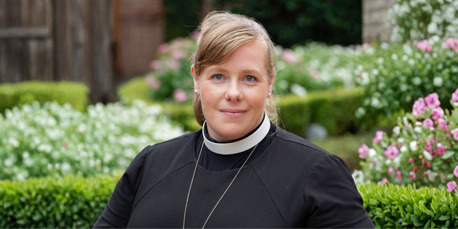 Jane Plackett-Ferguson Chaplain to the Bishop of Hereford smiling