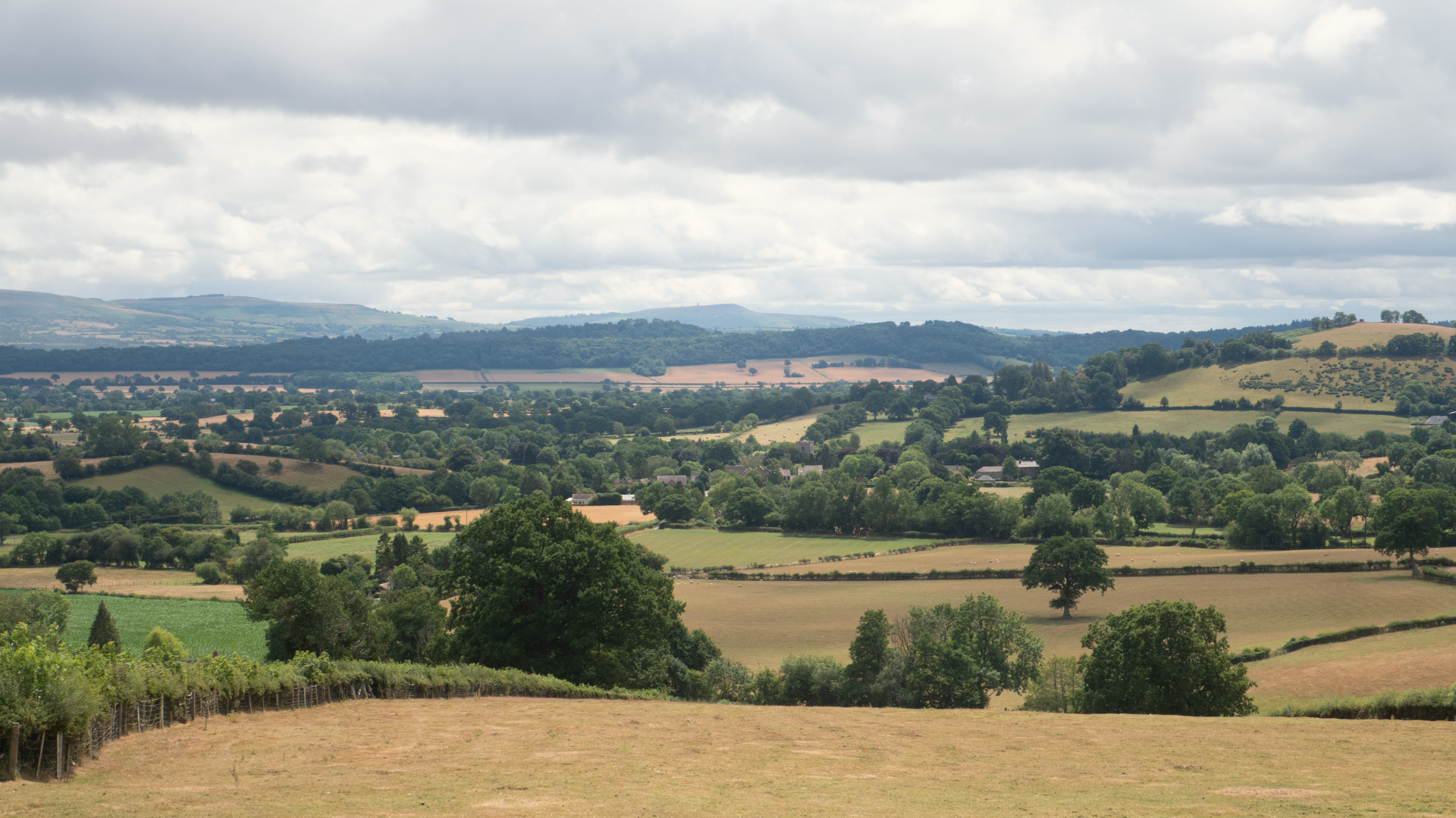 Coddington church in Church Stretton landscape