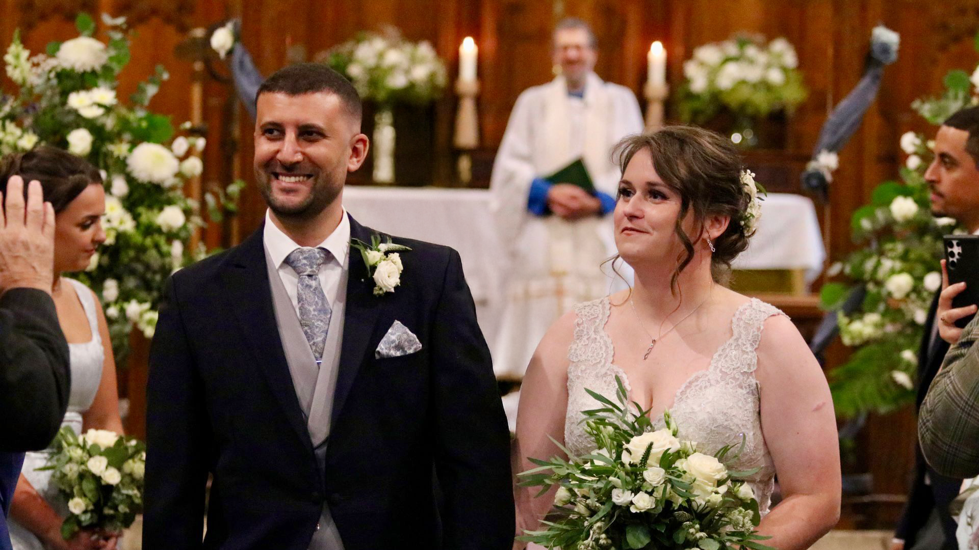 A couple who have just got married 