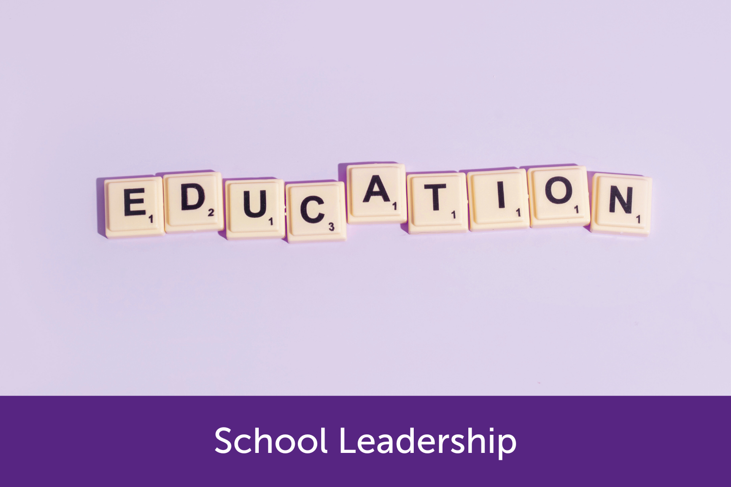 Education made up with scrabble letters