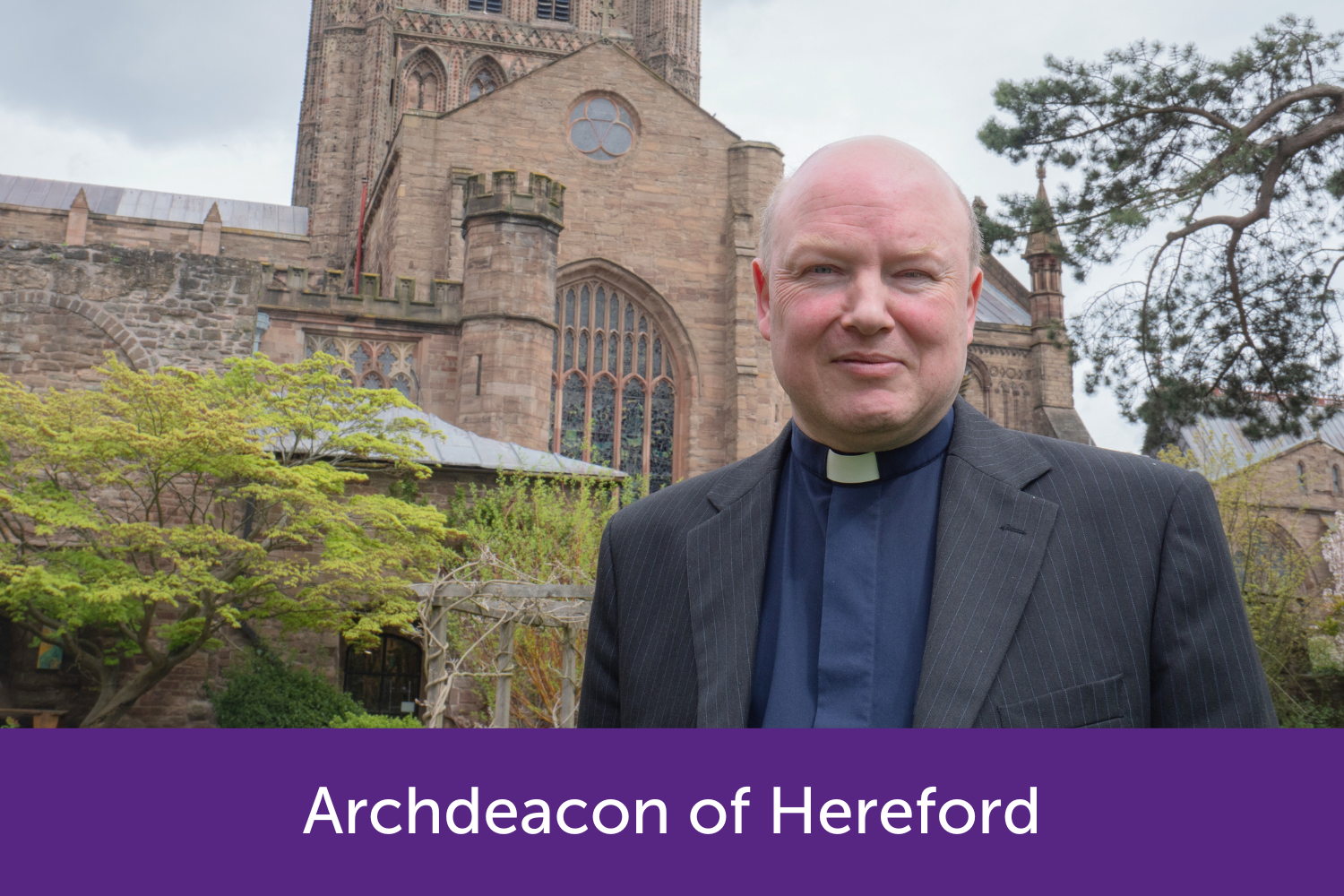 Archdeacon of Hereford Derek Chedzey smiling