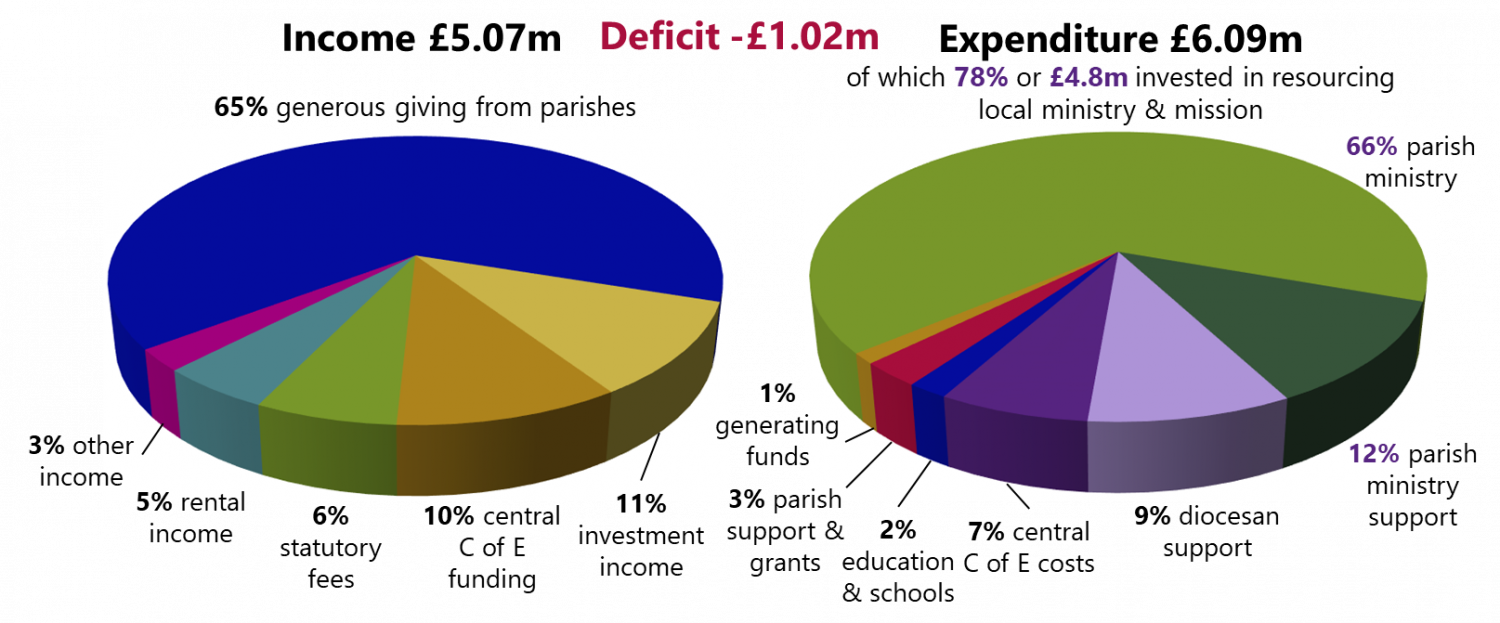 HDBF 2021 income expenditure pie chart