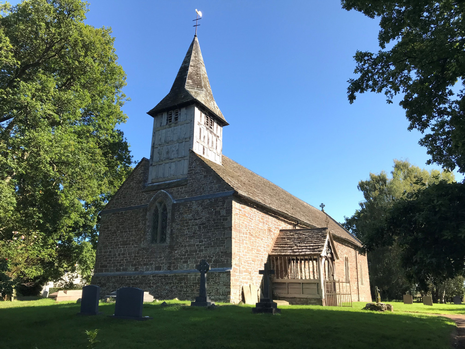 Image of a church built on a hill side