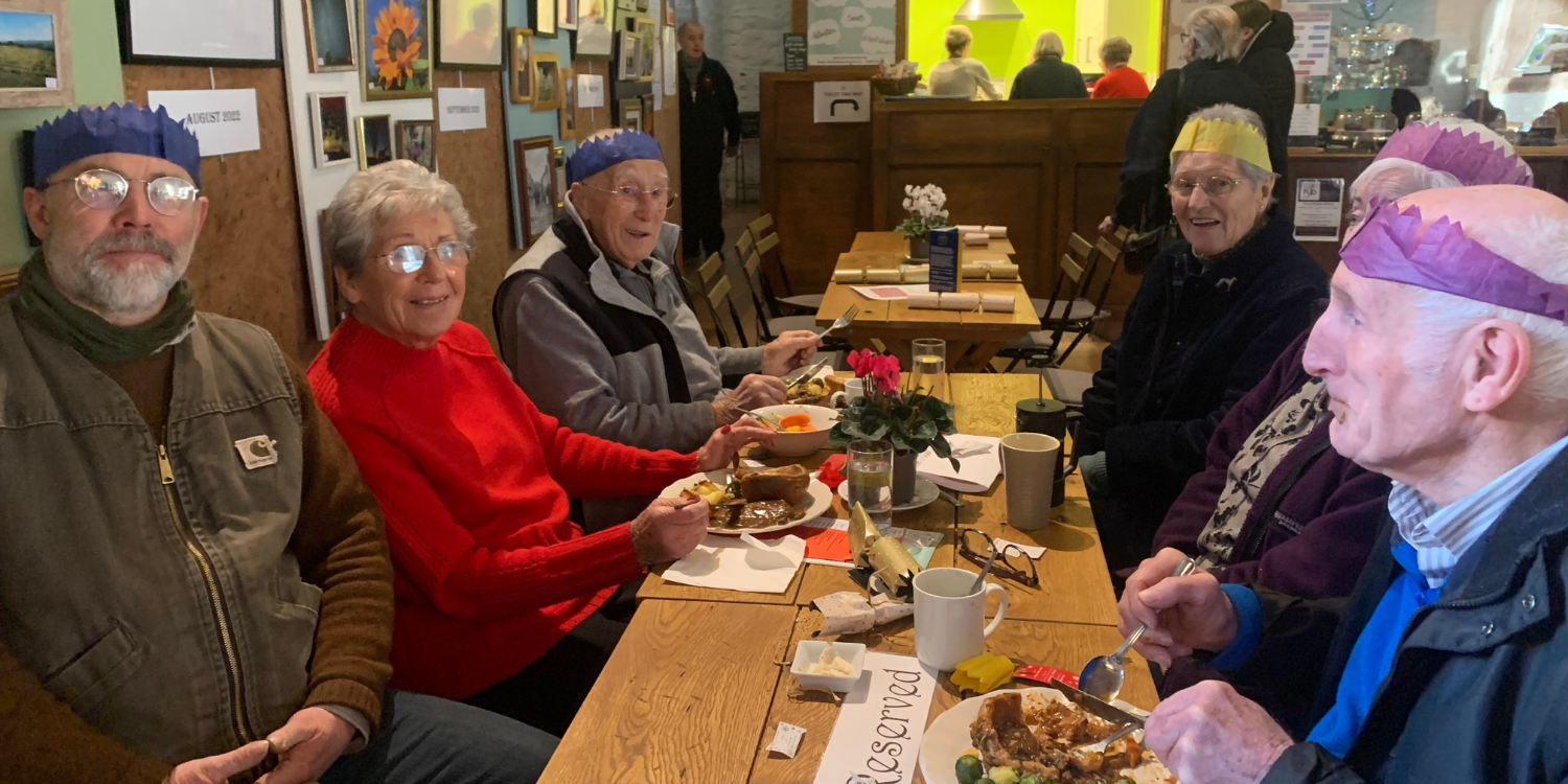 Chatty Cafe at Peterchurch enjoying a Christmas meal