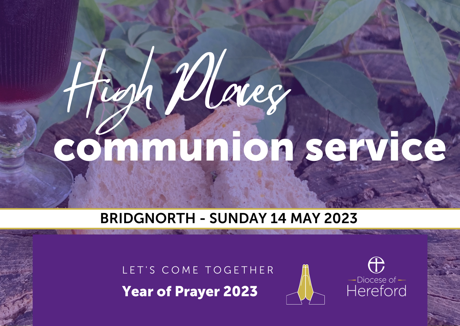 Bread and Wine - invitation to Holy Communion Service