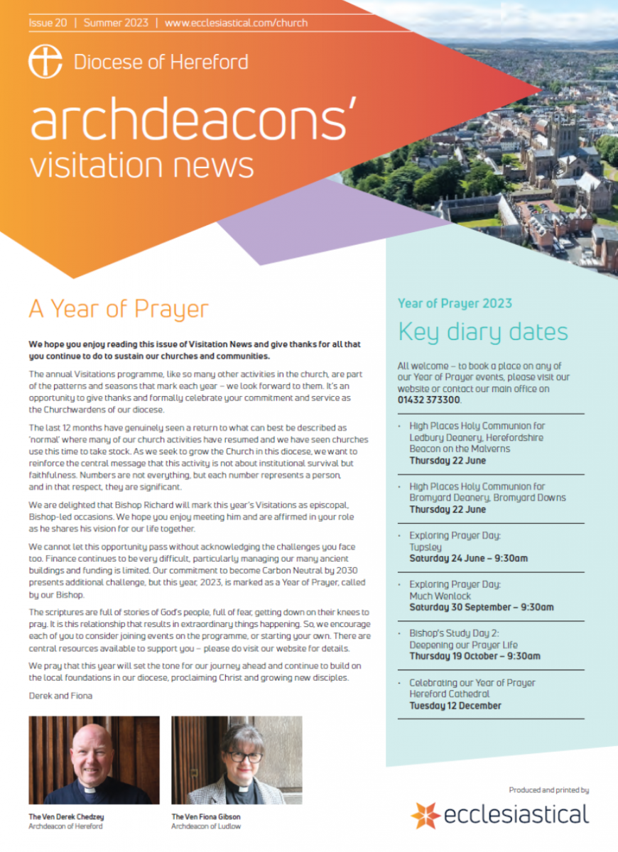 front cover of Archdeacon Visitation News