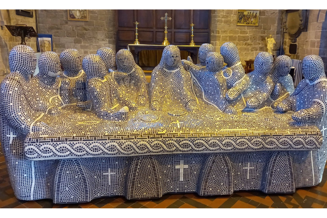 Open Last Supper exhibition at Leominster Priory